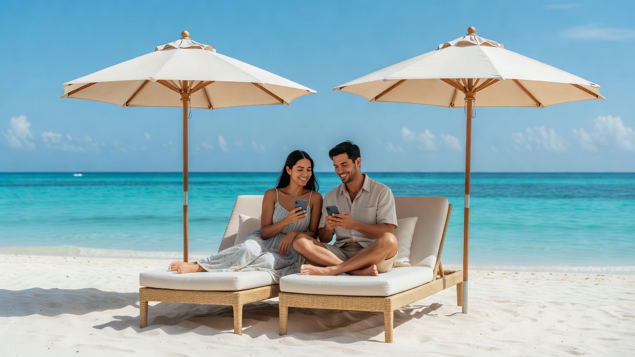 Vacation Couple with Casual Games